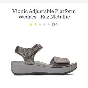 Size 10 worn once Raz Vionic Sandals